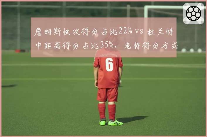 詹姆斯快攻得分占比22% vs 杜兰特中距离得分占比35%，老将得分方式演变